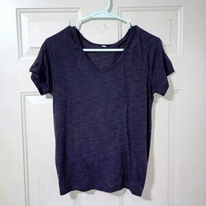 Lululemon Womens Purple Short Sleeve Lightweight Athletic Top
